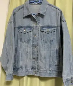 ユニクロ　デニムオーバーサイズジャケット　M ブルー