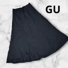 GU フレアスカート レディース ブラック M