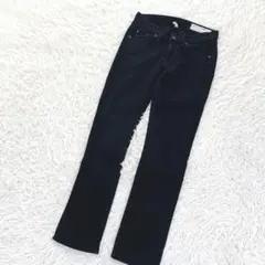 ラグアンドボーン ブラックデニム ストレートパンツ 黒 25