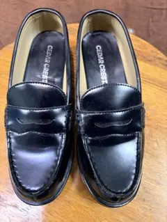 CEDAR CREST ブラック ローファー 23.0EEE