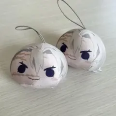 鬼滅の刃 不死川実弥 まるっこマスコット FURYU おまんじゅうぬいぐるみ2個