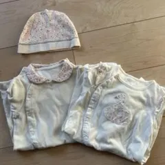 【2枚セット＆帽子】プリスティンベビー　ツーウェイオール　新生児おすすめ