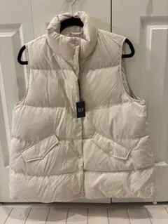 GAP クリーム ダウンベスト　LかLL