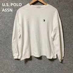 U.S. POLO ASSN ホワイト 長袖 トップス 刺繍ロゴのサムネイル