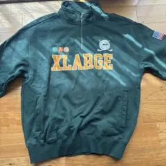 XLARGE ハーフジップ スウェット グリーン Lのサムネイル