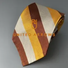 【ほぼ未使用】高級ライン UNITEDARROWS レジメンタルシルクネクタイのサムネイル
