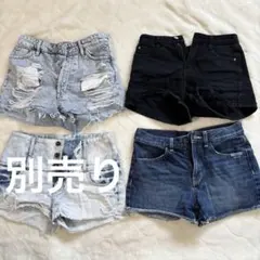 デニムショートパンツ 短パン3点セット