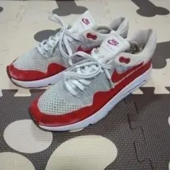 Nike Air Max 1 グレー/レッド スニーカー