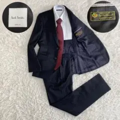 【現行】ポールスミス×ロロピアーナ　SOHO FIT ビジネススーツ　黒無地　S