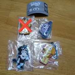 ブルーイ　ぷくっとラバーキーホルダー