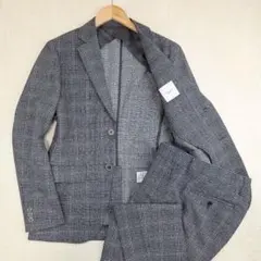 美品✨エディフィス　スーツ　シアサッカー　洗えるストレッチ　46 パンツ44のサムネイル