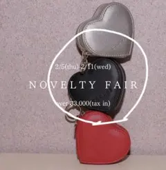 CADUNE ノベルティ ハート型チャームポーチ 新品 黒