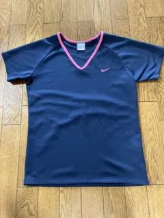 Nike ネイビー Vネック トップス Tシャツ　Lサイズ