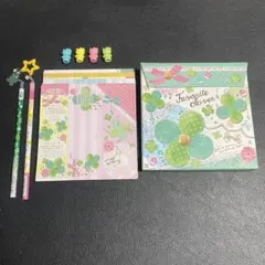 平成レトロ】ハイビスカス メモ帳 シール 鉛筆 - メルカリ