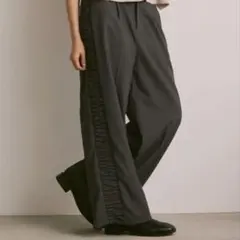 Aunt Marie's サイドシャーリング スラックス