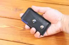 ミンティアケース 　黒革　黒糸　栃木レザー