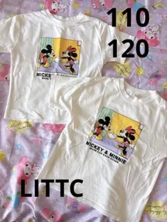 匿名配送♡リトシー♡ミッキー＆ミニー Tシャツ 110、120cm