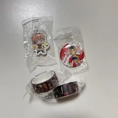 くら寿司　びっくらぽん　ハイキュー　缶バッジ マスキングテープ