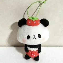 もちもちパンダ フルーツちびぱん いちご パンツ マスコット ぬいぐるみ もちもちパンダ フルーツちびぱん いちご パンツ マスコット