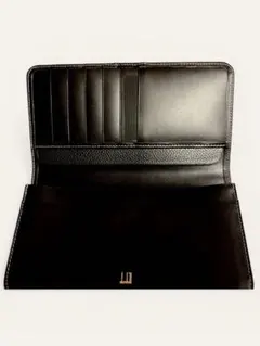 Dunhill ブラック レザー長財布