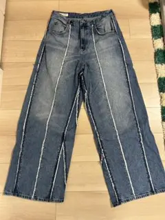 ZARA ワイドフレアデニムパンツ EUR 38 city boy