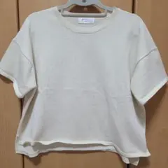 OPAQUE.CLIP アイボリー 半袖ニット