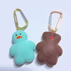 mojojojo アヒルとクマのキーホルダーセット