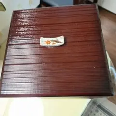 木製 漆塗り 重箱 3段 溜塗り 箱つき