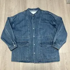 月曜まで値下げ SHIPS ノーカラーデニムブルゾン デニムジャケット