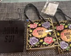 ANNA SUI 花柄ショップ袋 3 個セット ピアス