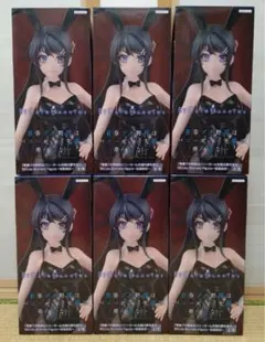 桜島麻衣　フィギュア　バニー　６個セット