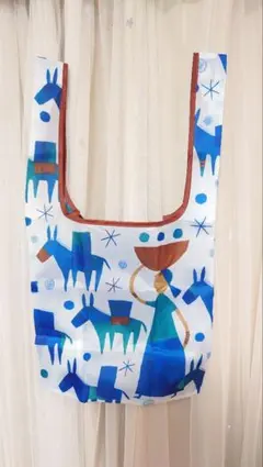 KALDI　カルディ　オリジナル　エコバッグ　ブルー