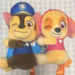 パウパトロール　くっつきぬいぐるみ　チェイス　スカイ