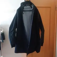 破格‼️ボリスビジャンサベリ 黒 フード付き ロングジャケット2XL