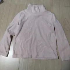 【120cm】UNIQLO ピンク タートルネック