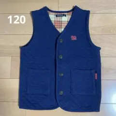 【moujonjon】キッズ ベスト 120cm ネイビー