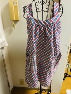 チェック柄 エプロンのサムネイル
