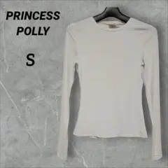 PRINCESS POLLY ホワイト 長袖Tシャツ【S】 レディース