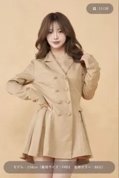 Darich バックコンシャスジャケットミニワンピース