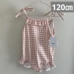 シェリール　ギンガムチェック水着　120センチ