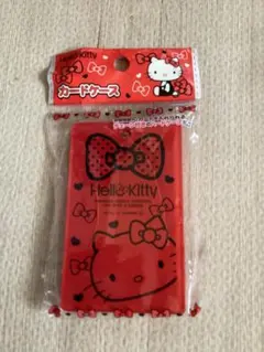 新品　キティーちゃん　カードケース　レッド