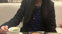 GAP カーディガン 青 ニット ボーダー Y2K レトロ 長袖 スパンコール