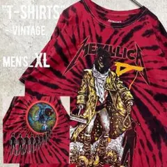 レアデザイン《メタリカ》両面プリント バンドTシャツ/ブラック/メンズ 
