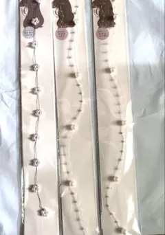 ダイソー　ビーズエクステ　フェイクパール　フラワーパール　まとめ売り