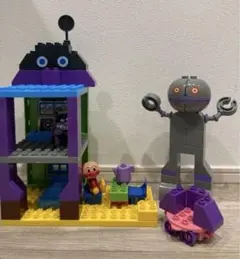 ブロックラボ　おおきなバイキンジョウとだだんだんブロックバケツ　バンダイ