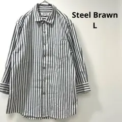 Steel Brawn ストライプシャツ 7分袖のサムネイル