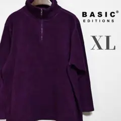 BASIC EDITIONS ハーフジップ プルオーバー フリースジャケット