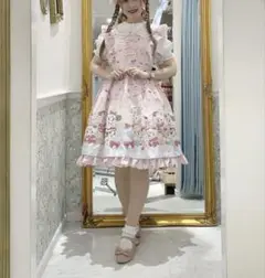カ*！様 新品未使用　アクシーズファムkawaii mikko ジャンスカ ホワ アクシーズファムkawaii mikko コラボ ジャンスカ JSK ホワイト
