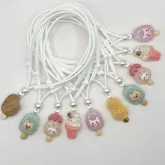 トリミングチョーカー　パールビーズ　夏　アイス　10本　102