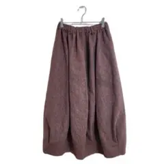美品 BASCO nest ロングスカート M タックデザイン おでかけ 秋冬